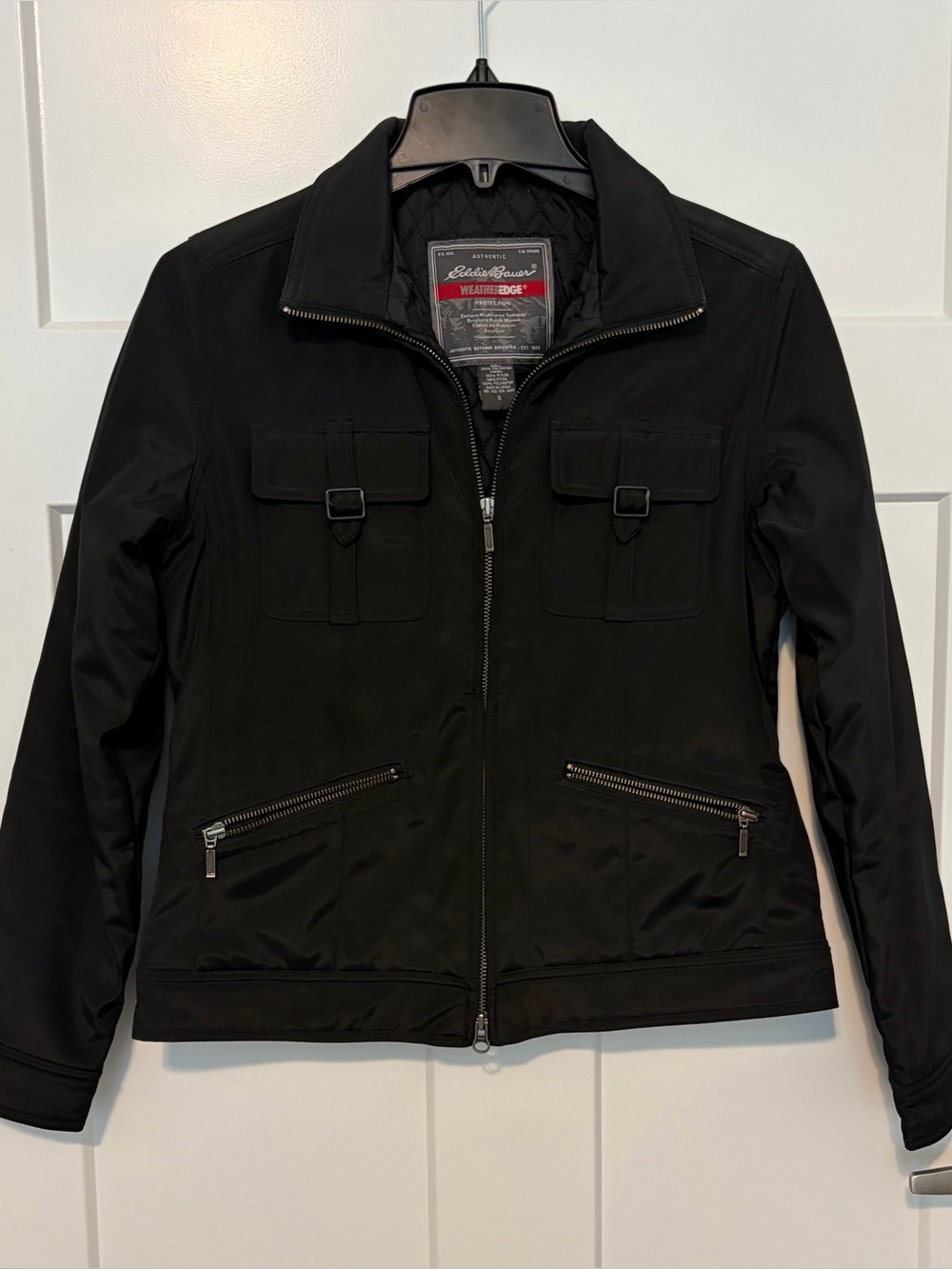 Eddie Bauer WeatherEdge Black Utility Jacket Small
